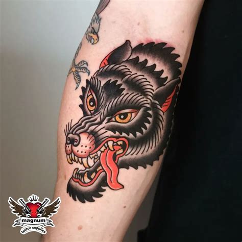 traditional wolf head|wild wolf head tattoo.